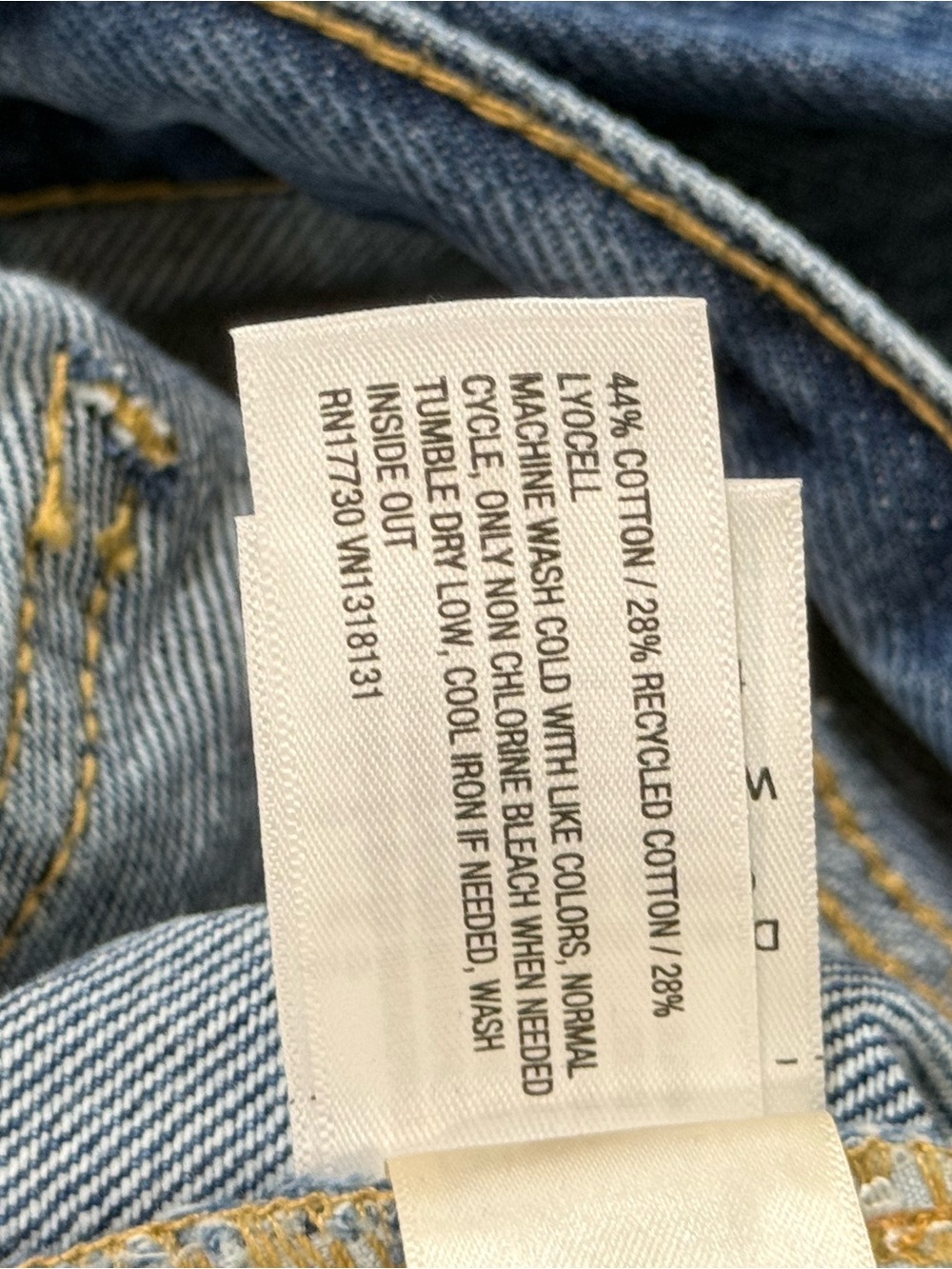 Universal Thread High Rise Long Dark Blue Denim Shorts - Picture 9 of 14
